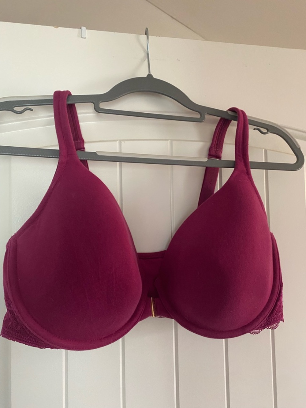 You won’t believe this! Cacique Smooth Underwire Bra in Berry Cotton